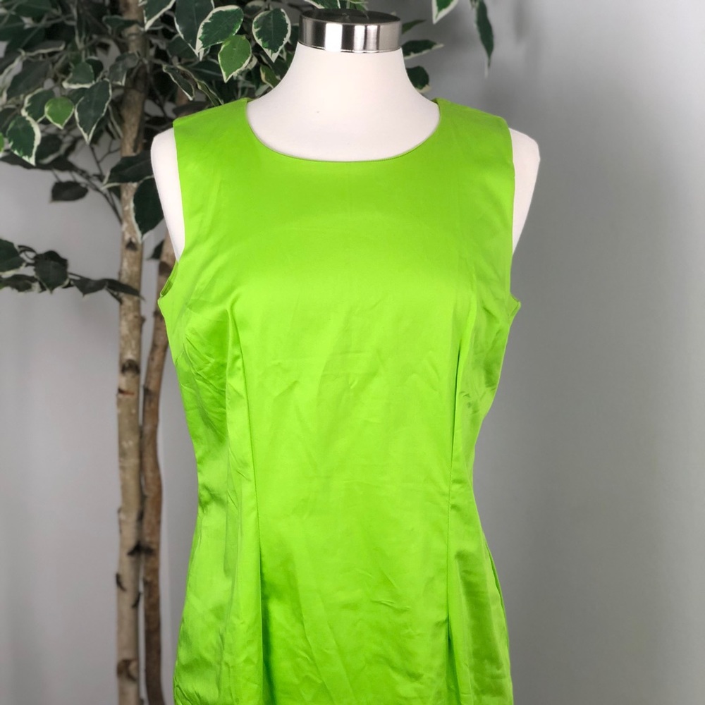 J.w. Trevino lime green dress